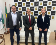 Daniel Romanowski, Alan Flore, Delegado da Polícia Civil do Paraná e Chefe da Divisão Estadual de Combate à Corrupção e Rafael Halila.